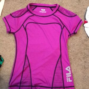 Purple workout top